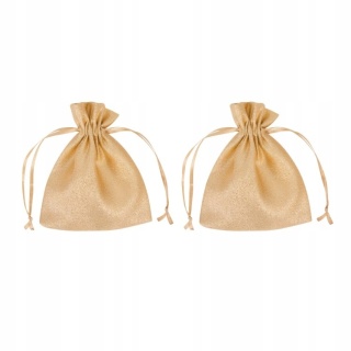 Torebki Dekoracyjne Błyszczące Zestaw 2 szt. Złote