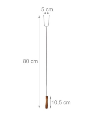 Widelec ogniskowy (widełki) Relaxdays 80 cm 6 szt.