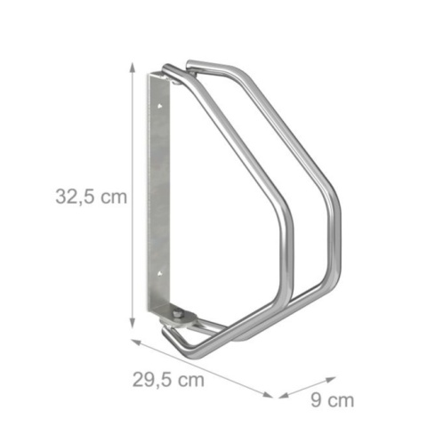 Wieszak Ścienny Stojak Na Rower 5kg Srebrny Zestaw 2szt Obrotowy, uchwyt