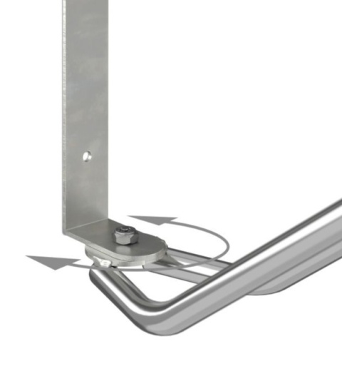 Wieszak Ścienny Stojak Na Rower 5kg Srebrny Zestaw 2szt Obrotowy, uchwyt