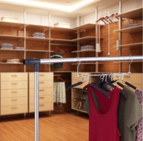 Wieszaki antypoślizgoweZestaw 2 wieszaków na ubrania oszczędzające miejsce