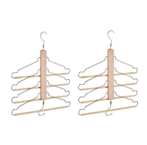 Wieszaki na ubrania zestaw 2 szt , wieszaki poziomowe