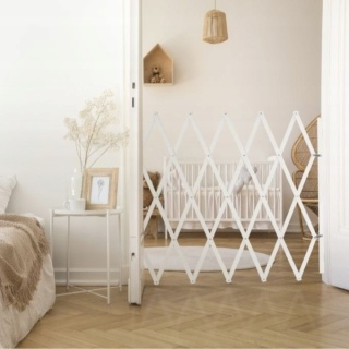 Wysuwana barierka dla psa, biała