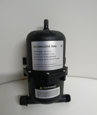 ZBIORNIK WYRÓWNAWCZY WODY/HYDROFOR 0,75L 125PSI