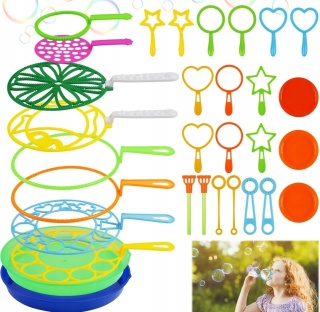 ZESTAW DO BANIEK MYDLANYCH XXL KIJE RINGI OBRĘCZE DLA DZIECI BAŃKI