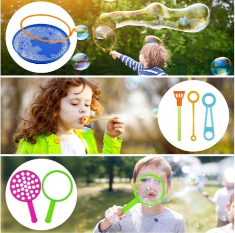 ZESTAW DO BANIEK MYDLANYCH XXL KIJE RINGI OBRĘCZE DLA DZIECI BAŃKI