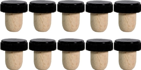 Zestaw 10+2 szt korki do butelek wina