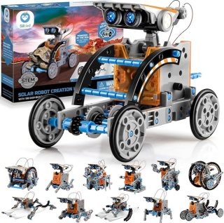 Zestaw Edukacyjny STEM – Solar Robot Creation Kit (190 elementów samodzielny montaż