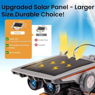 Zestaw Edukacyjny STEM – Solar Robot Creation Kit (190 elementów samodzielny montaż