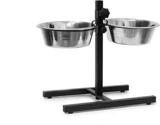 Zestaw dwóch misek podwieszana metalowa Relaxdays srebrny duże miski