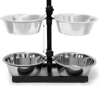 Zestaw dwóch misek podwieszana metalowa Relaxdays srebrny duże miski