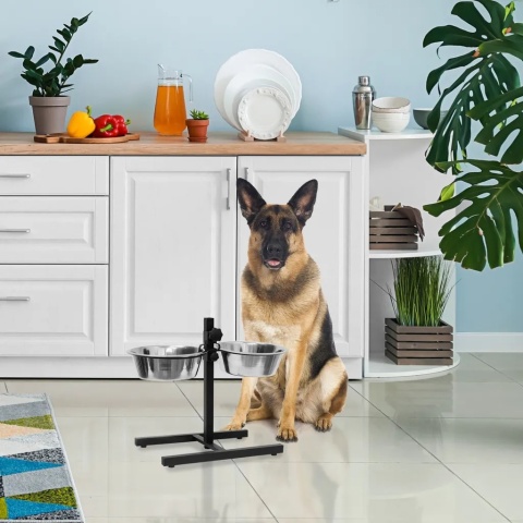 Zestaw dwóch misek podwieszana metalowa Relaxdays srebrny duże miski