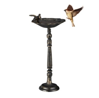 Żeliwne poidło dla ptaków ,ogród, taras – ozdobna misa retro