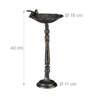 Żeliwne poidło dla ptaków ,ogród, taras – ozdobna misa retro