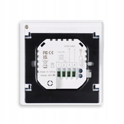 nteligentny termostat MOES MWHT-S02-GA (Matter / WiFi) – do ogrzewania podłogowego / systemów wodnych