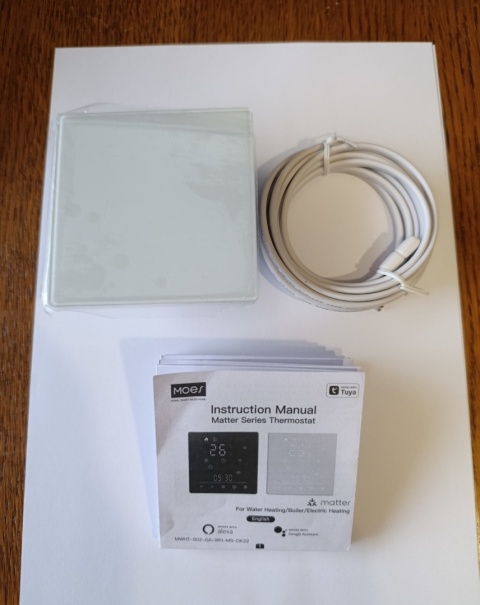 nteligentny termostat MOES MWHT-S02-GA (Matter / WiFi) – do ogrzewania podłogowego / systemów wodnych