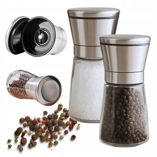 2x MŁYNEK RĘCZNY DO PIEPRZU SOLI PRZYPRAW