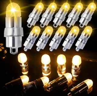 30 szt Wodoodporne lampki LED do balonów, słoików, ślub dekoracja