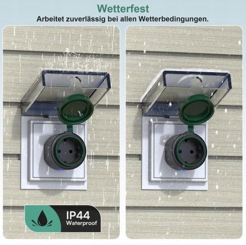 4 szt EIGHTREE wodoodporne gniazda inteligentne , Alexa & Google Compatible