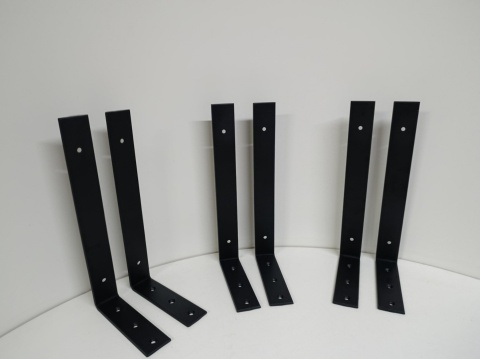 6 x Wspornik podpórka półki półek półkę LOFT 30 metal kątownik uchwyt pod półkę