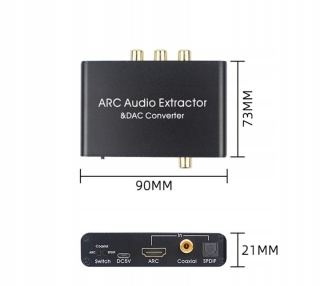 ADAPTER AUDIO ARC HDMI 192KHz