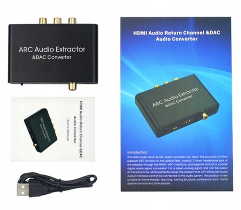 ADAPTER AUDIO ARC HDMI 192KHz