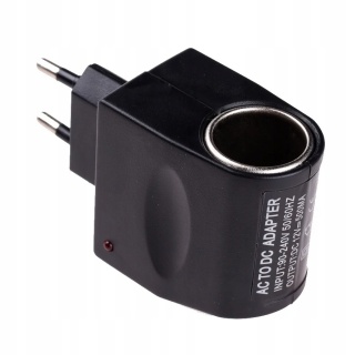 ADAPTER NAPIĘCIA GNIAZDO ZAPALNICZKI SAMOCHODOWEJ 230/12V PRZEJŚCIÓWKA