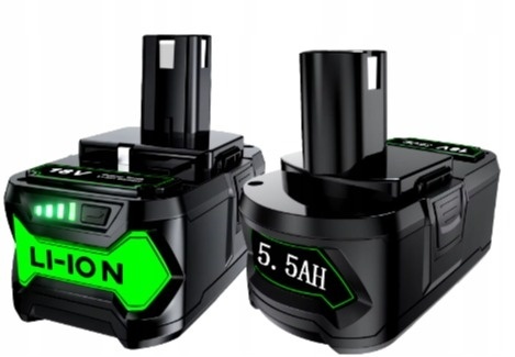 AKUMULATOR BATERIA DO RYOBI P108 18 V 5.5 Ah LITOWO-JONOWY ZAMIENNIK zestaw2