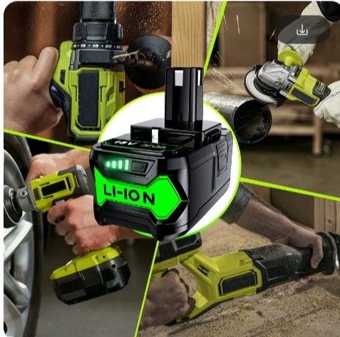 AKUMULATOR BATERIA DO RYOBI P108 18 V 5.5 Ah LITOWO-JONOWY ZAMIENNIK zestaw2