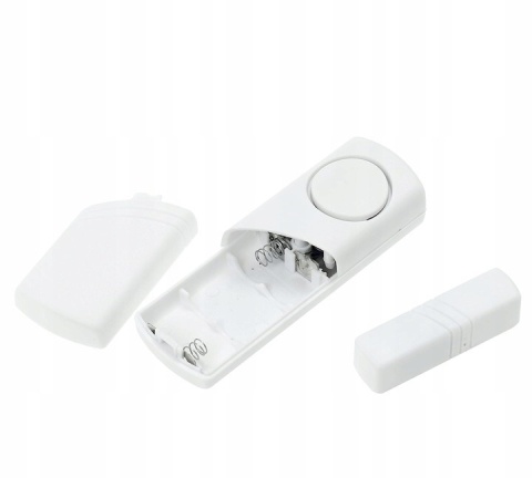 Alarm do drzwi okien czujnik otwarcia okna głośny bezprzewodowy Biały 10 szt