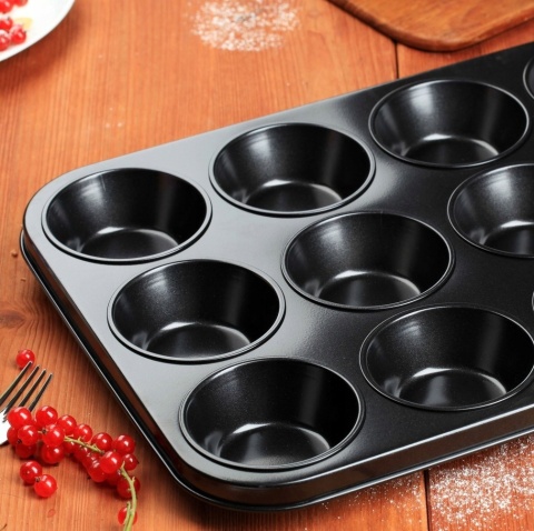 BLACHA NA MUFFINKI FORMA DO MUFFINEK FORMA DO PIECZENIA BABECZKI BLACHA