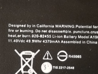 Bateria do Apple MacBook Air A1965 / A1932 – wysokiej jakości zamiennik