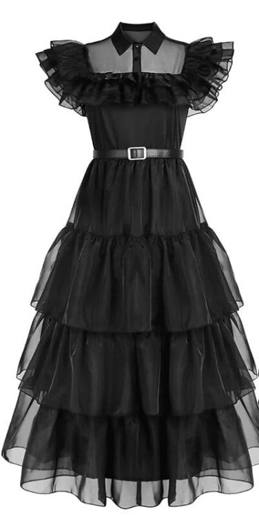 Cosplay Wednesday Addams Zestaw Halloween karnawał