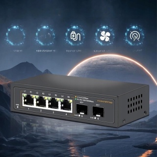 Davuaz DA-K6402W – przełącznik sieciowy 2.5G 4xRJ45 + 2xSFP 10G