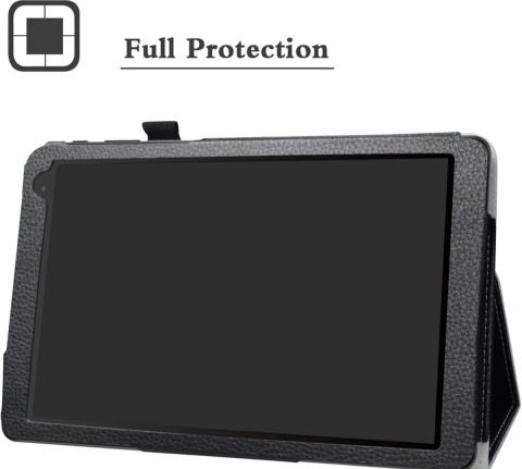 ETUI DO TABLETU ALCATEL 1T 8082 10" WIFI CZARNE Z KLAPKĄ 'DONT TOUCH ME'