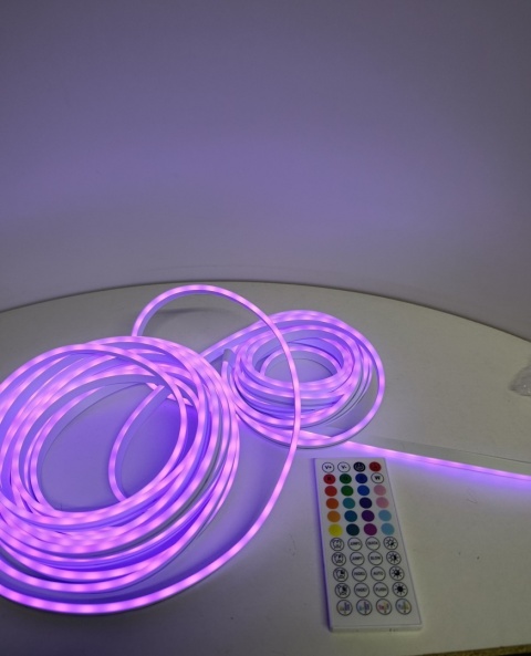 Elastyczna taśma LED Neon Rope Lights 12 m + pilot – zmiana kolorów RGB