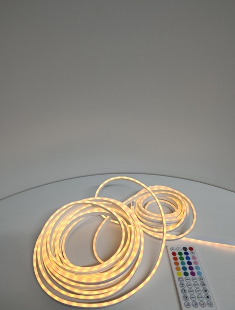 Elastyczna taśma LED Neon Rope Lights 12 m + pilot – zmiana kolorów RGB