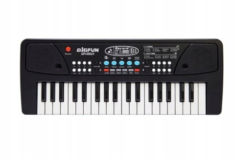 Elektroniczne mini pianino keyboard BIGFUN BF-430A1 37-klawiszy i mikrofon
