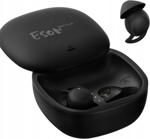 Esonstyle słuchawki do spania na boku Bluetooth 5.4 CZARNE