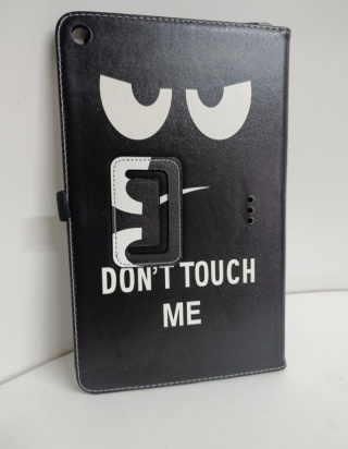 ETUI DO TABLETU ALCATEL 1T 8082 10" WIFI CZARNE Z KLAPKĄ 'DONT TOUCH ME'