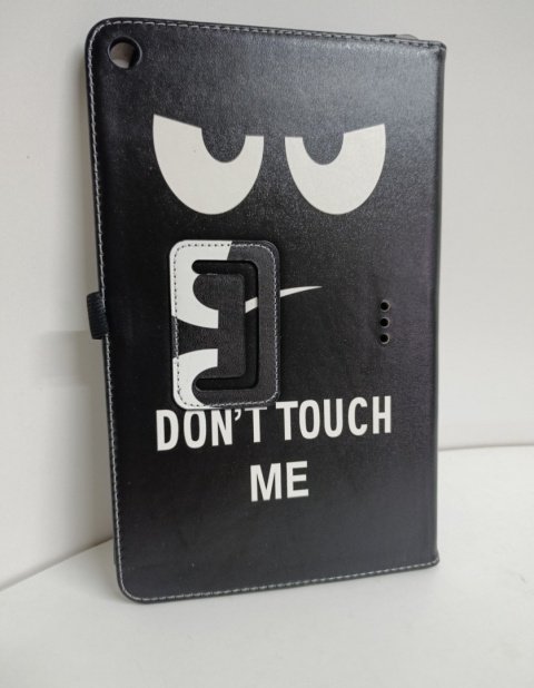 ETUI DO TABLETU ALCATEL 1T 8082 10" WIFI CZARNE Z KLAPKĄ 'DONT TOUCH ME'
