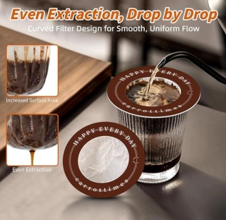 Filtry do kawy, 50 szt filtrów do kawy przelewowej