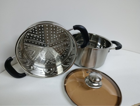 Garnek do gotowania na parze 3 L indukcja, gaz