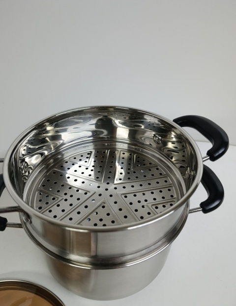 Garnek do gotowania na parze 3 L indukcja, gaz