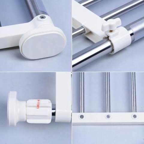 Hershii Rozszerzalna półka do szafy, organizer do szafki 40-60 CM