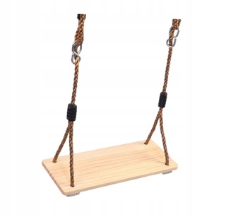 Huśtawka ogrodowa wisząca drewniana 100kg