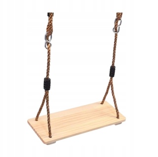 Huśtawka ogrodowa wisząca drewniana 100kg
