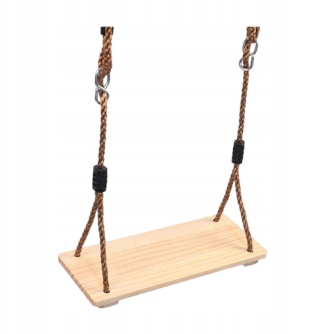 Huśtawka ogrodowa wisząca drewniana 100kg