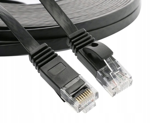 KABEL przewód SIECIOWY skrętka płaska LAN ETHERNET RJ45 UTP CAT6a 6a 20M