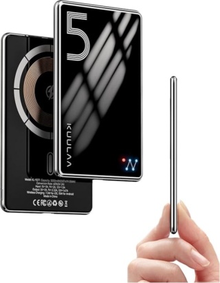Powerbank KUULAA KL-YD67 Ultra-cienka magnetyczna ładowarka bezprzewodowa 15 W 5000 mAh